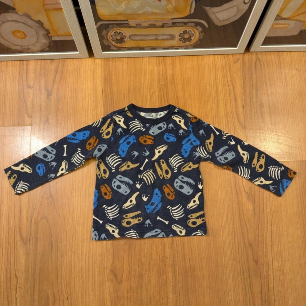 NEW Boys 2T The Children's Place Thermal Waffle Layering Long Sleeved Top Tee